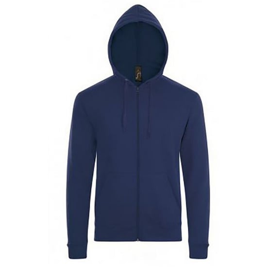 SOLS Mens Stone Zip Up Plain Hoodie (Marineblau) - Image 1