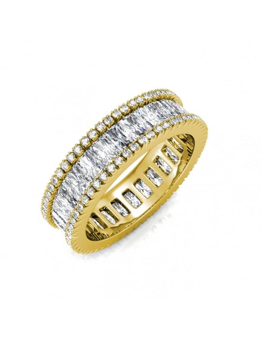 Glamour Lock Ring - Gold und Kristall - Image 1
