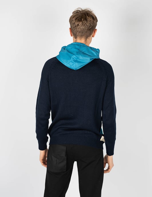 Takeshy Kurosawa Pullover With Hood Herren blau - Image 4