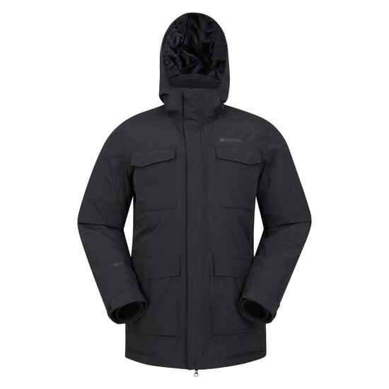 Mountain Warehouse Mens Concord Extreme Down Long Length Jacket (Schwarz) - Image 1