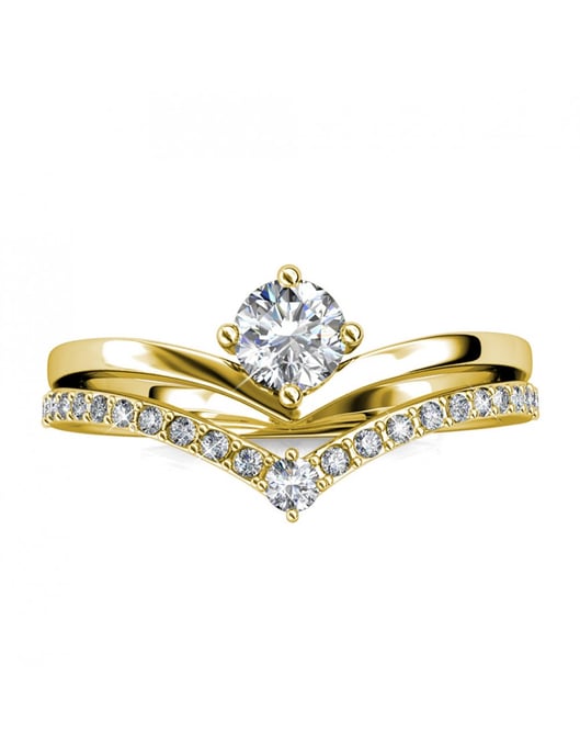 Zinnia Ring - Gold und Kristall - Image 3