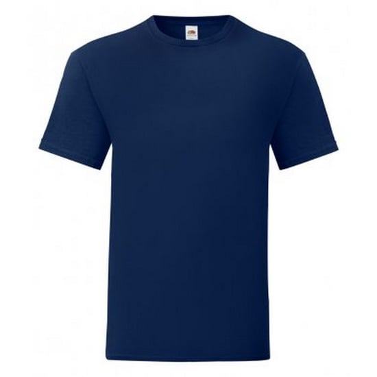 Fruit Of The Loom Herren Iconic T-Shirt (5er Pack) (Navy) - Image 1
