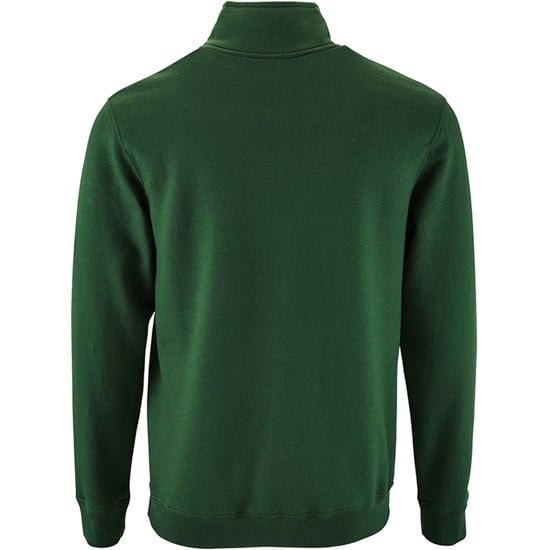 SOLS Herren Stan Kontrast Zip Neck Sweatshirt (Flasche grün) - Image 2