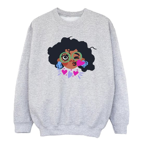 Disney Girls Encanto Mirabel Kiss Sweatshirt (Sports Grey)