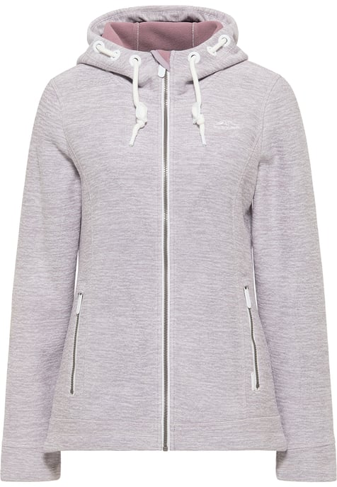 ICEBOUND Serie Yuka Strickfleecejacke Damen Helllavendel-Melange - Image 1