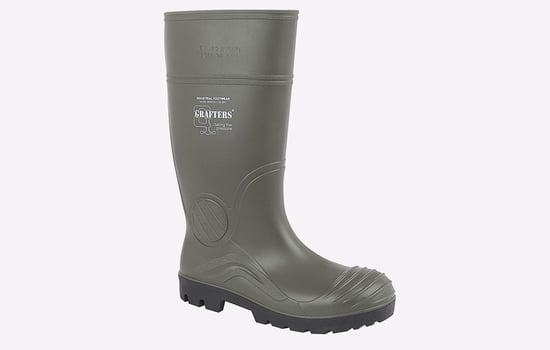 Grafters Lexington Full Length Safety Wellington Boot Mens