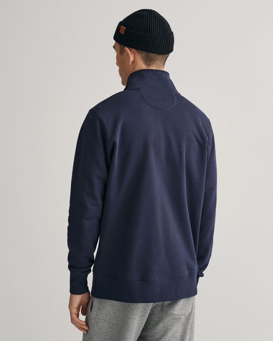 Gant Regular Shield Half Zip Sweat Sweatshirt - Image 2