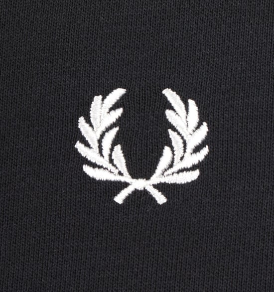 Sweat col rond Fred Perry Pour Homme en Noir - Image 4