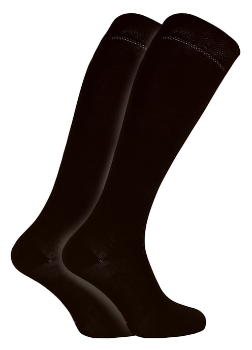 Sock Snob - 2er-Pack Damen atmungsaktiv gemusterte Kniestrümpfe aus Bambus - Image 1