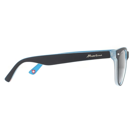 Montana Rectangle Unisex Matte Blue Light Blue Smoke Polarized Sonnenbrille - Image 4