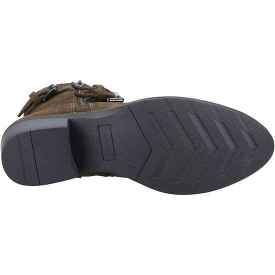 Hush Puppies Jenna Leder Damen Stiefel Khaki - Image 3