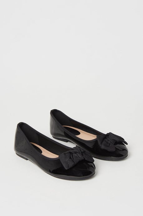 Wide Fit Palmer Knotted Bow Detail Ballerina - Image 3