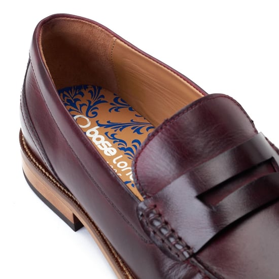 Base London Garfield Leder Herren Bordo Loafer - Image 6