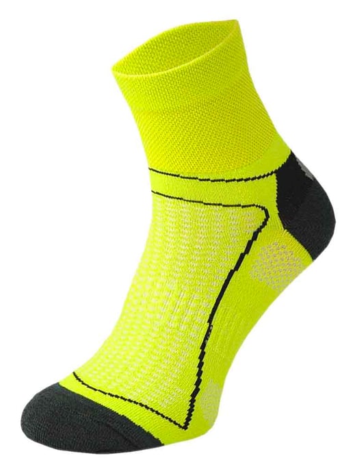 COMODO - Unisex Chaussettes Cyclisme sport Velo Route anti Tranpirante Basses - Jaune Fluo - Image 1
