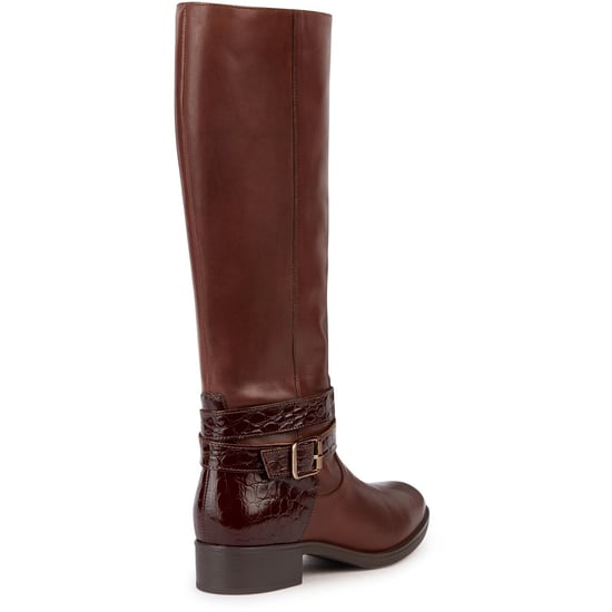 Geox D Felicity Leder Women's Braun Stiefel - Image 2