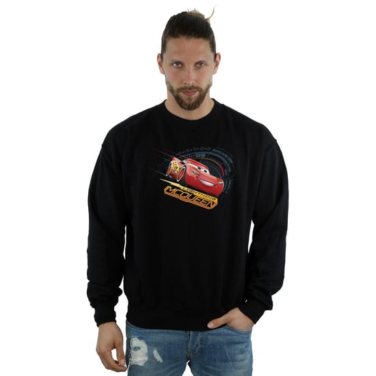 Disney Mens Cars Lightning McQueen Sweatshirt (Black)