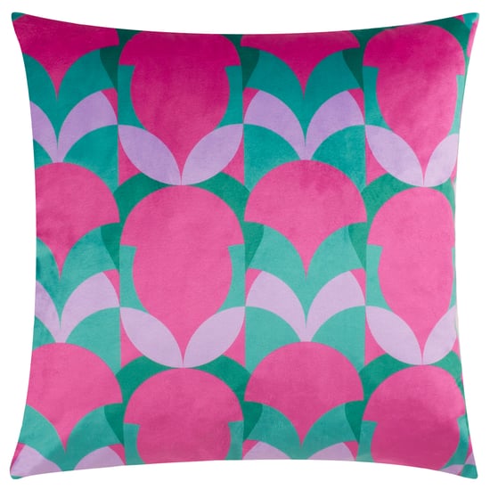Heya Home Raeya Art Deco Samt Feder gefülltes Kissen - Image 1