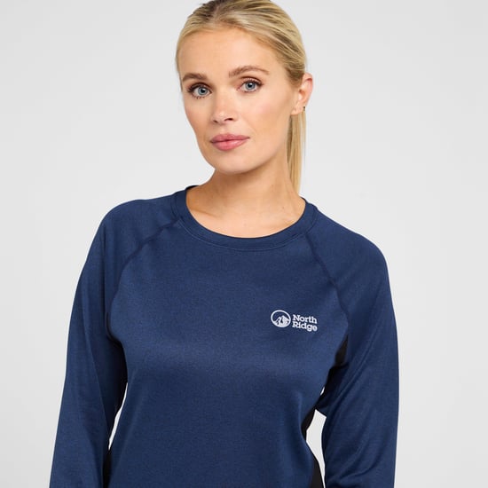 North Ridge Women's Resistance Moisture Wicking Long Sleeve Baselayer T-Shirt