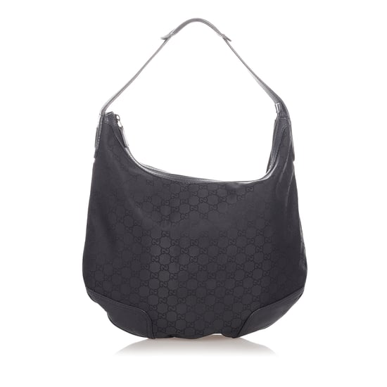 Vintage Gucci GG Canvas Princy Hobo Bag Black - Image 1