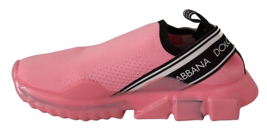 Dolce & Gabbana Damen Pink Slip-On Freizeit Low-Top Sorrento Sneakers Schuhe - Image 2