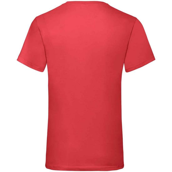 Fruit of the Loom - "Value" T-Shirt V-Ausschnitt für Herren (Rot) - Image 2