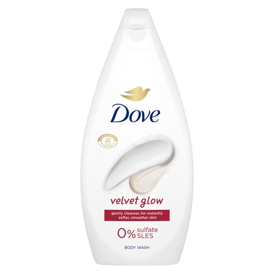 Dove Velvet Glow Body Wash 0% Sulfate SLES for Soft & Smoother Skin 450ml, 3pk