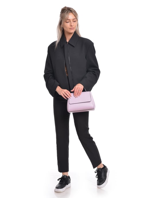 Luisa Vannini SS22 LV 1783T Lilas Cuir de vachette Sac - Image 5