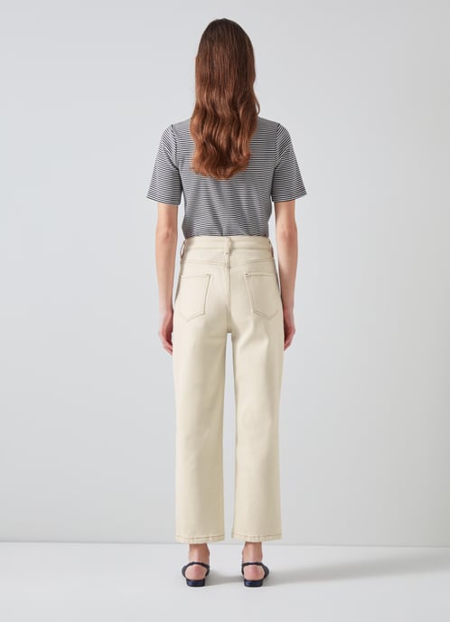 LK Bennett Allie Trousers, Ecru