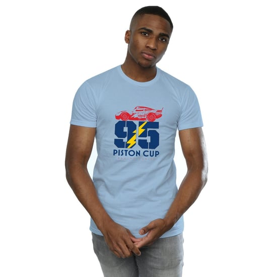 Disney Herren Cars Piston Cup 95 T-Shirt (Baby Blau) - Image 2