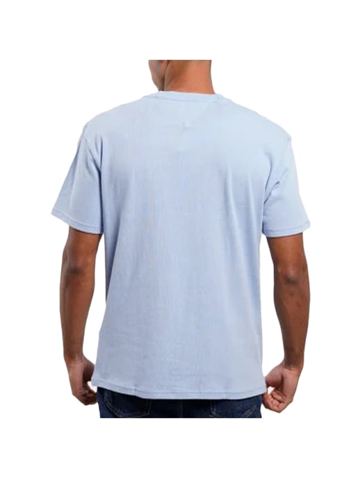 T-Shirt Tommy Jeans Herren Original Flaggenlogo Mitte - Image 4