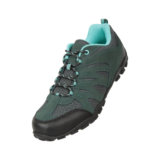 Mountain Warehouse Womens/Ladies Outdoor II Suede Walking Shoes (Dark Grey/Petrol)