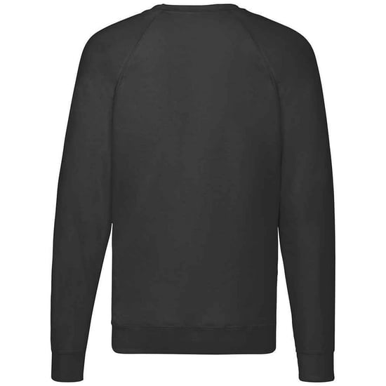 Fruit of the Loom - Sweatshirt für Herren/Damen Unisex Raglanärmel (Schwarz) - Image 2