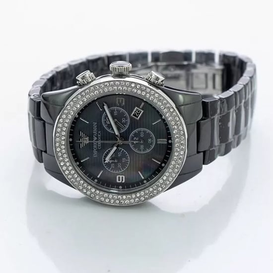 Emporio Armani AR1455 Ceramica Damen Kristalluhr - Image 2