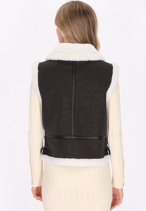 Dreimaster Weste Damen Dunkelbraun - Image 4