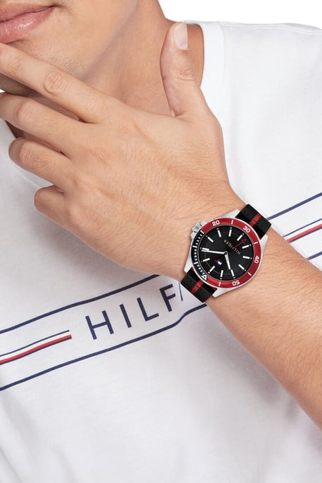 Tommy Hilfiger Logan Schwarz Herren Armbanduhr 1792010 - Image 3