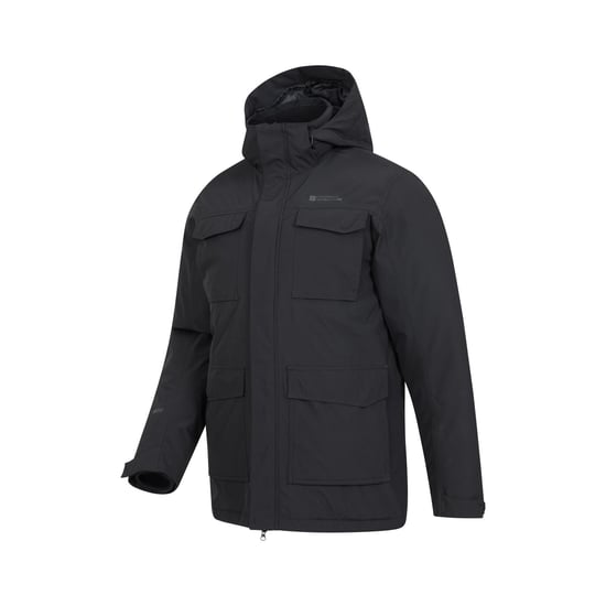Mountain Warehouse Mens Concord Extreme Down Long Length Jacket (Schwarz) - Image 3
