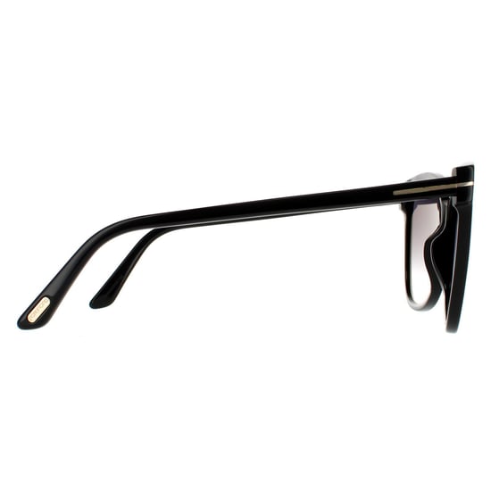 Tom Ford Cat Eye Womens Glänzend Schwarz Grau Gradient - Image 4