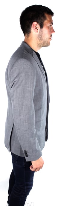 French Connection 55BAP Savings Sharkskin Grey Jacket