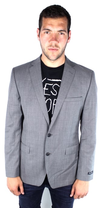 French Connection 55BAP Savings Sharkskin Grey Jacket