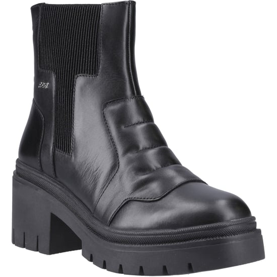 Pod Lillian Leder Damen Schwarz Stiefel - Image 1