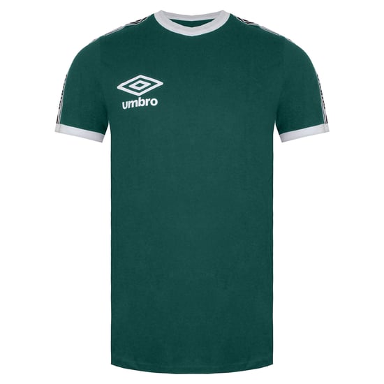 Umbro Ringer Herren T-Shirt Grün/Weiß - Image 1
