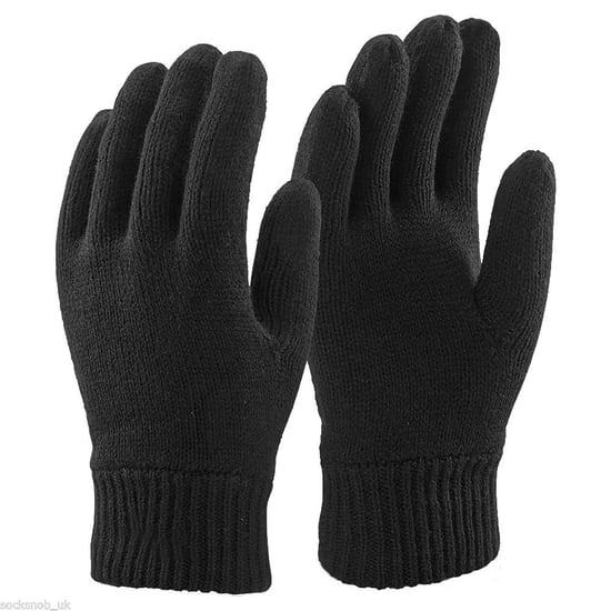Herren 3M Schwarz Thinsulate Thermal gefüttert Winterhandschuhe - Image 1
