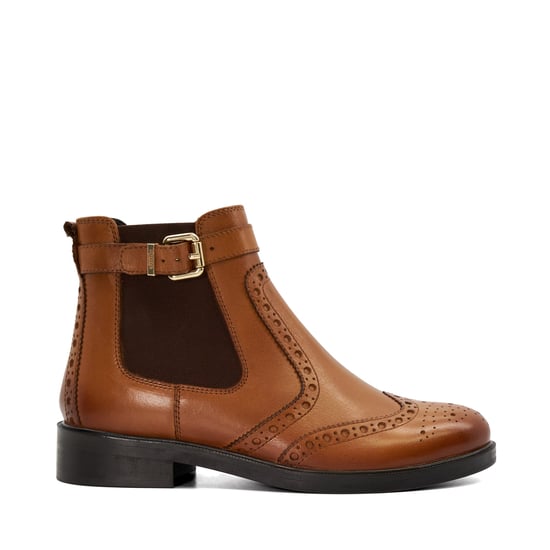 Dune Ladies Question - Brogue Detail Leather Chelsea Boots - Image 2