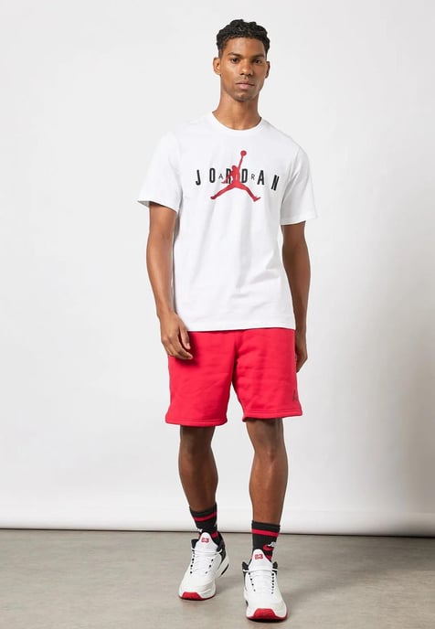 Nike Air Jordan Herren-T-Shirt in Weiß - Image 4