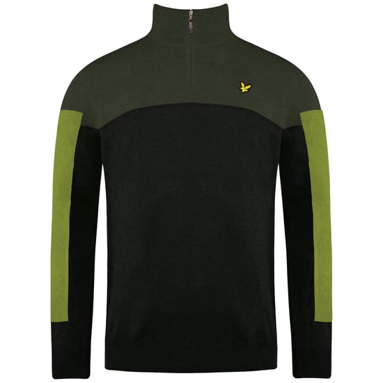 Lyle & Scott Moffat Golfmenens Green Pullover - Image 1