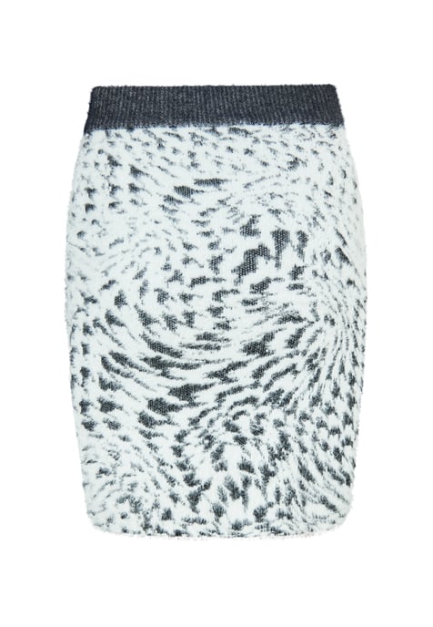 Mymo Strickrock Damen weiss schwarz - Image 2