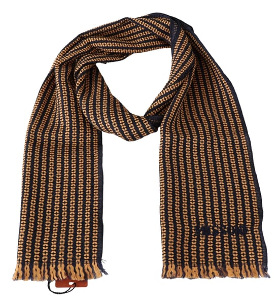 MISSONI ORANGE 100% Laine à motifs de laine Unisexe Wrap Scraf's Scarf - Image 3