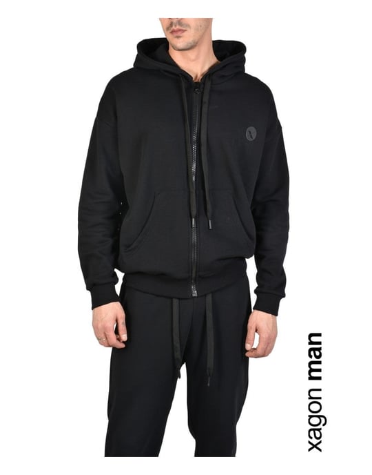 Xagon Man Sweatshirt Fleece Herren Schwarz - Image 3