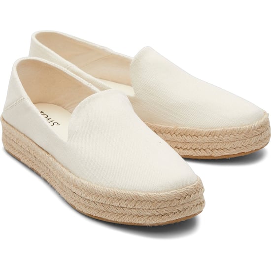 TOMS Carolina 100% Baumwolle Damen Natur Espadrilles - Image 1