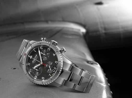 Alpina Startimer Pilot Herren Silber Uhr AL-372BW4S26B - Image 3
